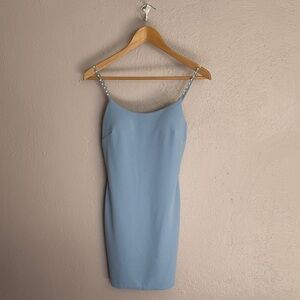 Iris Light Blue Mini Dress